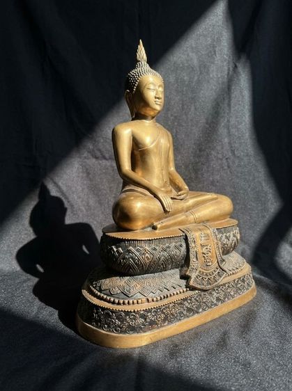หลวงพ่อทอง วัดตะเครา ขนาดบูชา จ.เพชรบุรี ปี2500 หนหน้าตัก9นิ้ว รูปที่ 2