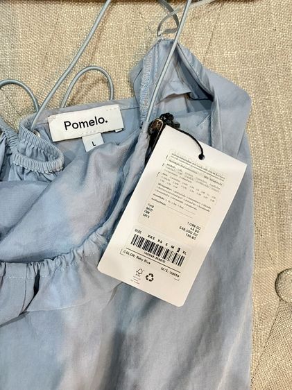 pomelo  dressยาวสีฟ้า สายคล้องคอ สายปรับได้ด้านหลัง รูปที่ 6