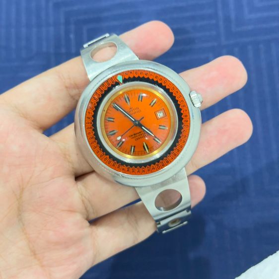 Vintage Fortis Hi-Swing Caribbean 2000 Automatic Diver – Original Orange Dial รูปที่ 10