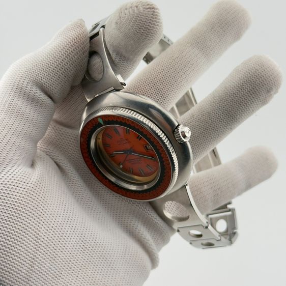 Vintage Fortis Hi-Swing Caribbean 2000 Automatic Diver – Original Orange Dial รูปที่ 5
