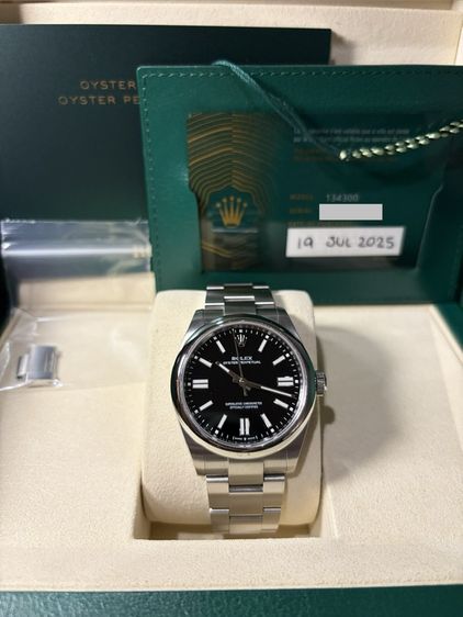Rolex Oyster Perpetual 41mm black dial ใบไทย2025
