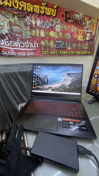 โน๊ตบุ๊ค MSI Gammer corei7-8220u ปี2019 แบทเสื่อม รอยมุมซ้าย อปก.สายชาร์จ ลงโปรแกรมให้แล้วใช้งานได้เลยค่ะ รูปที่ 3