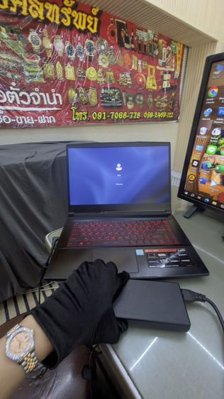 โน๊ตบุ๊ค MSI Gammer corei7-8220u ปี2019 แบทเสื่อม รอยมุมซ้าย อปก.สายชาร์จ ลงโปรแกรมให้แล้วใช้งานได้เลยค่ะ รูปที่ 2