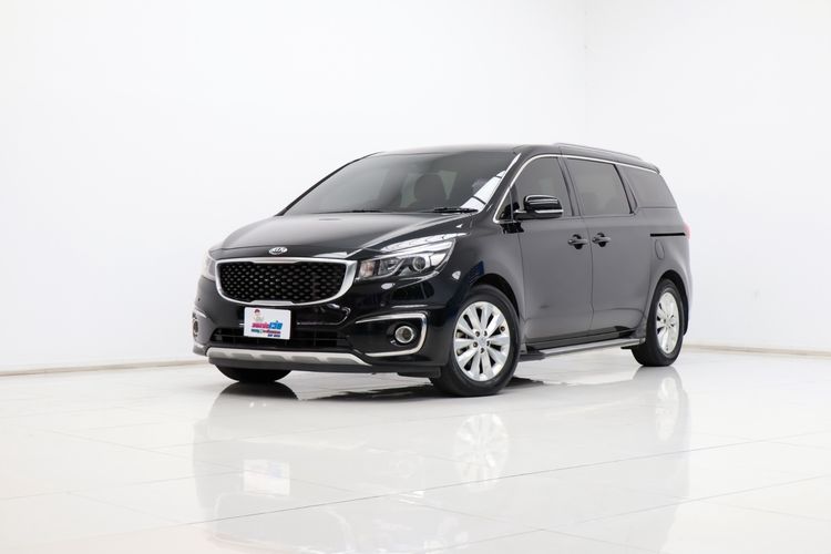 Kia Grand Carnival 2017 2.2 EX Van ดีเซล ไม่ติดแก๊ส เกียร์อัตโนมัติ ดำ