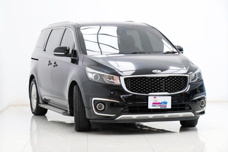 Kia Grand Carnival 2017 2.2 EX Van ดีเซล ไม่ติดแก๊ส เกียร์อัตโนมัติ ดำ รูปที่ 4