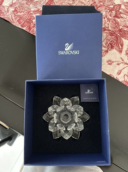 🌸 Swarovski Crystal Waterlily / Lotus Candleholder แท้ 100% 🌸