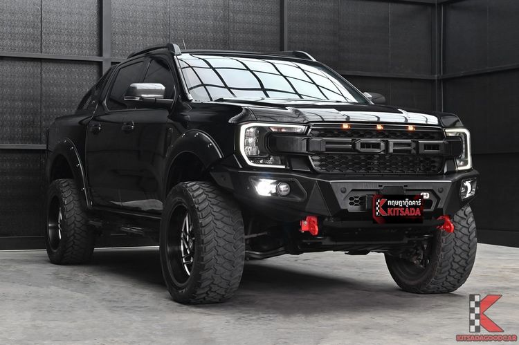 Ford Ranger 2024 2.0 Hi-Rider Sport Pickup ดีเซล ไม่ติดแก๊ส เกียร์อัตโนมัติ ดำ