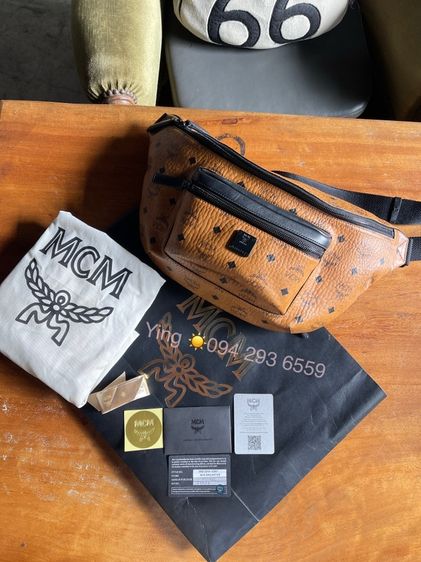 ขาย 🌟MCM Fursten Belt Bag Visetos สี Cognac ของแท้