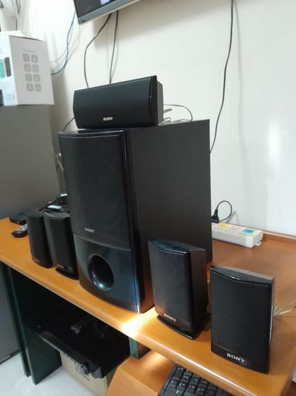 ชุดโฮมเธียเตอร์ ลำโพงแยกชิ้น และซับวูฟเฟอร์ ลำโพง SONY 5.1 โฮมเธียเตอร์