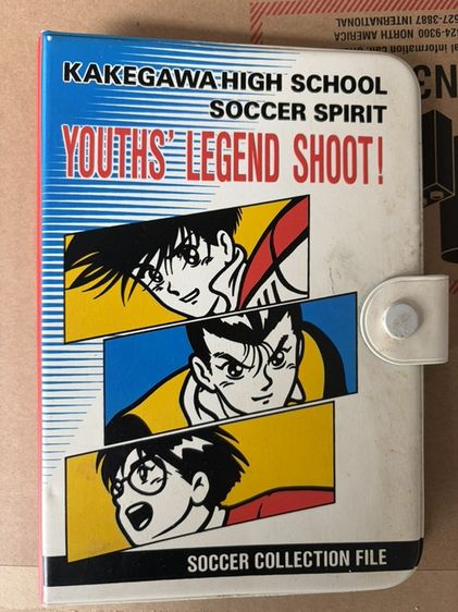 แฟ้มสะสมการ์ด ชู้ต! Aoki Densetsu Shoot! Soccer Collection File Bandai 1994 Made in Japan