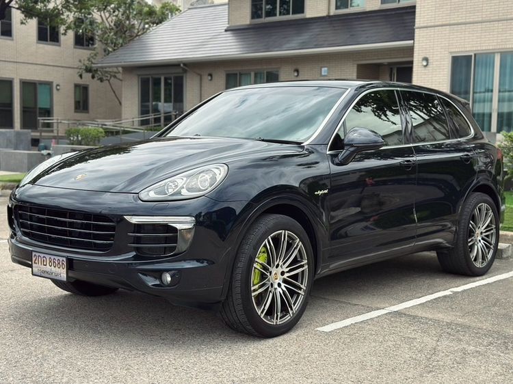 รถ Porsche Cayenne 3.0 S Hybrid 4WD สี น้ำเงิน