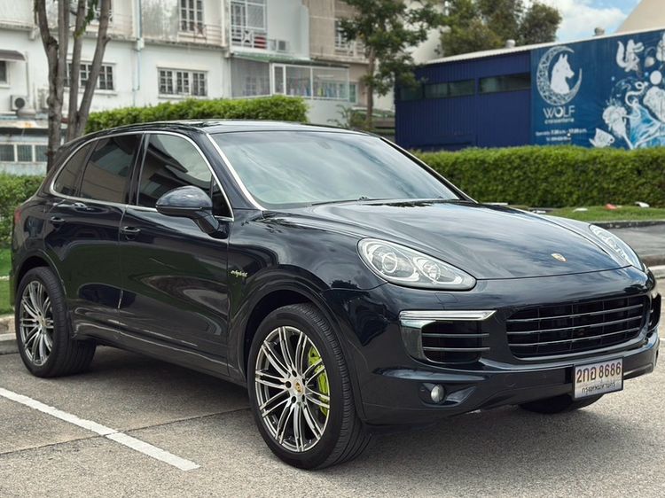 Porsche Cayenne 2017 3.0 S Hybrid 4WD Utility-car ไฮบริด เกียร์อัตโนมัติ น้ำเงิน รูปที่ 3
