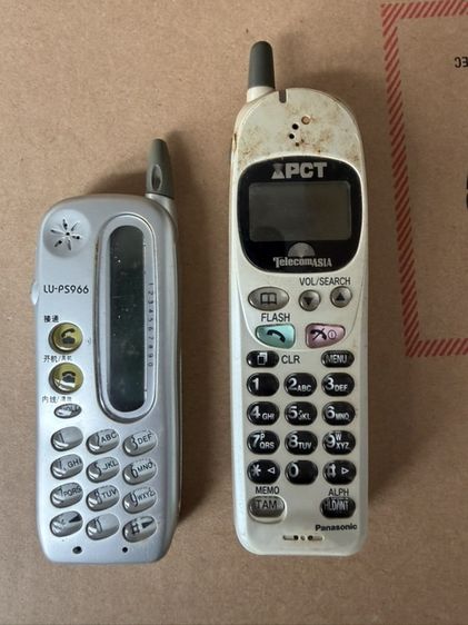 ขายเหมาโทรศัพท์มือถือวินเทจ 3 เครื่อง Panasonic PCT TelecomAsia + LU-PS966 + AIS Black Series ของสะสม