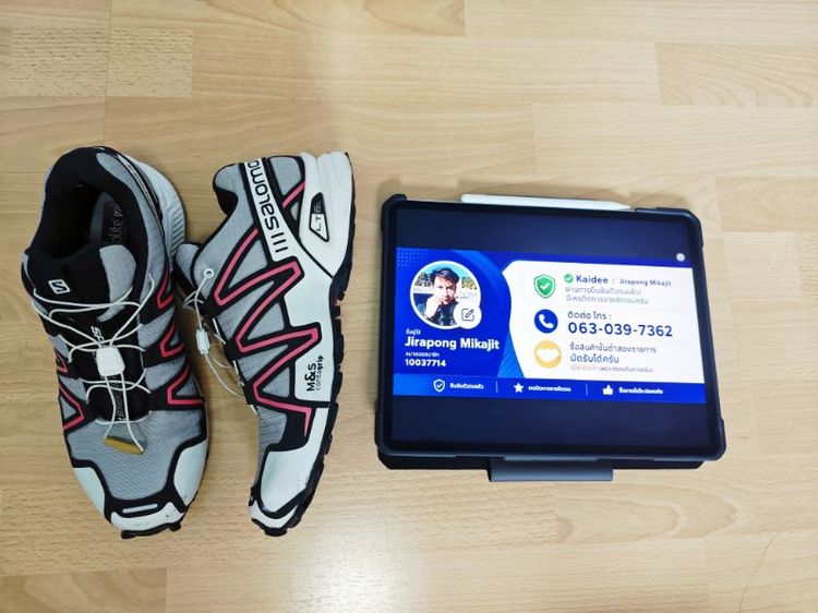 (42eu) Salomon Speed Cross 3 ADV - Grey Red รูปที่ 2