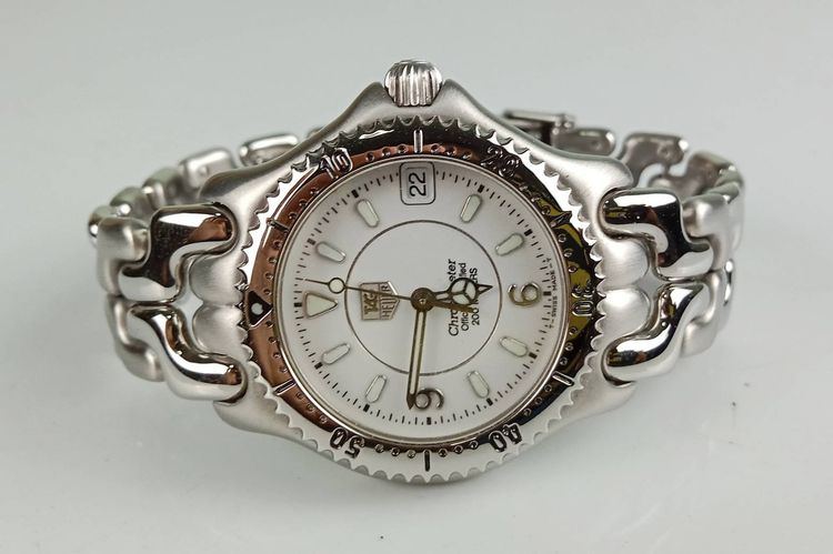 เงิน 4.TAG HEUER Chronometer ระบบ Automatic Boy size หน้าปัด 36 mm อปก.กล่องแทน
