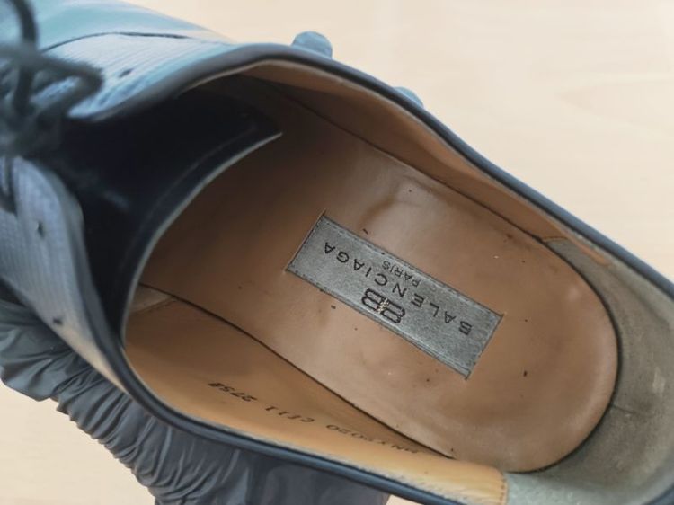 (43eu) BALENCIAGA Paris Lace up Oxford Shoes รูปที่ 13