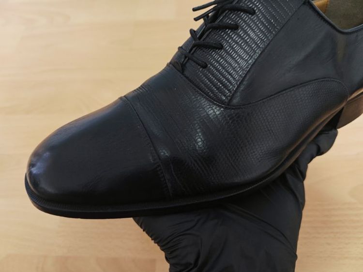 (43eu) BALENCIAGA Paris Lace up Oxford Shoes รูปที่ 15