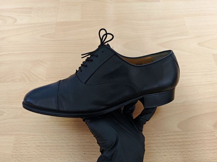 (43eu) BALENCIAGA Paris Lace up Oxford Shoes รูปที่ 14