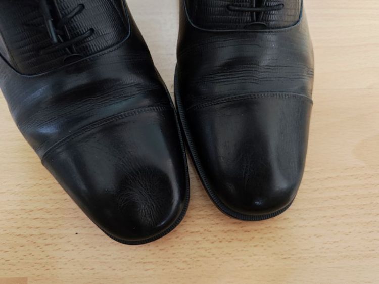(43eu) BALENCIAGA Paris Lace up Oxford Shoes รูปที่ 4