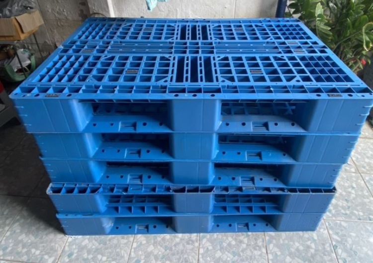 📦 ขายพาเลทพลาสติกมือสอง สีฟ้า 📦