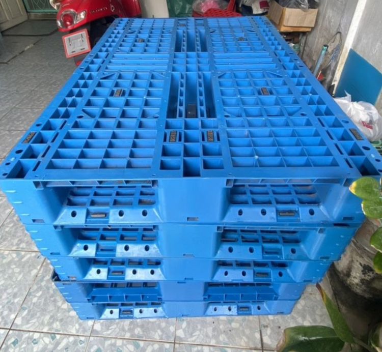 📦 ขายพาเลทพลาสติกมือสอง สีฟ้า 📦 รูปที่ 2