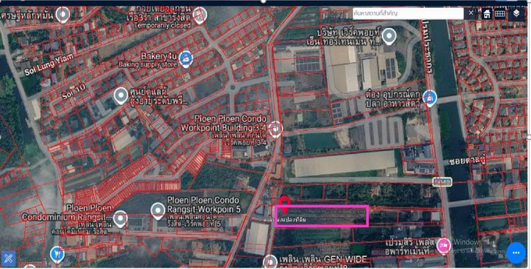ขายที่ดิน 3 ไร่ ใกล้เวิร์คพอยท์ สตูดิโอ–รถไฟฟ้าสายสีแดง รังสิต เจ้าของขายเอง รูปที่ 3