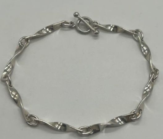 ขาย Georg Jensen Plate Twist Toggle Bracelet 283C SV925 รูปที่ 4