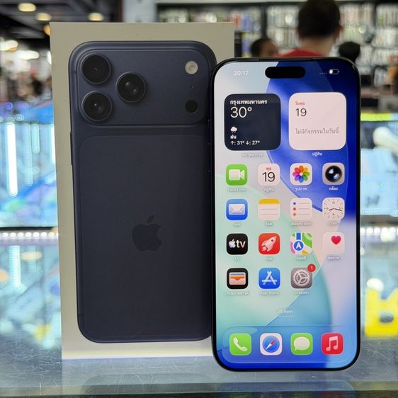 อื่นๆ 256 GB iPhone17 Pro Max 256GB สีฟ้า เครื่องศูนย์ สภาพสวยมากๆ สุขภาพแบต100% ประกันศูนย์ยาวๆถึง04/08/70 🥰🥰