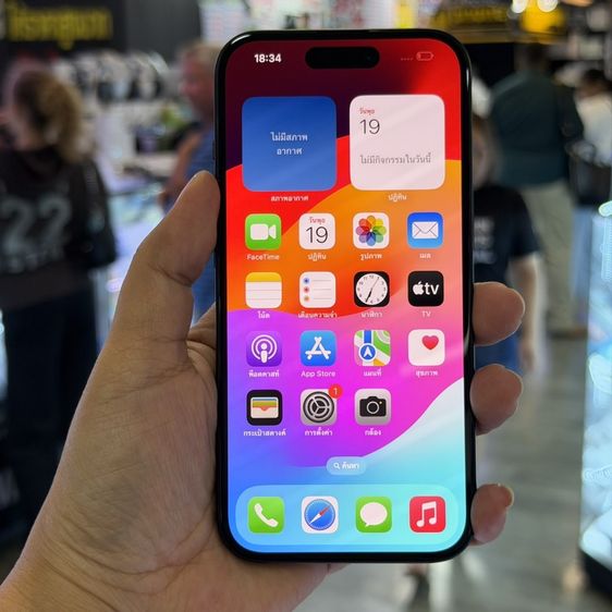 256 GB iPhone15 256GB สีดำ โมเดลZD สภาพสวยมากๆ สุขภาพแบต96% เครื่องใช้งานดีเยี่ยม🥰🥰