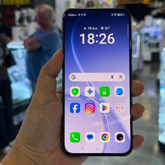 OPPO Reno 15F 5G สีฟ้า(Twilight Blue) เครื่องศูนย์ สภาพสวยมากๆ จอ6.57นิ้ว แรม12รอม256 กล้อง50ล้าน(3ตัว) ประกันศูนย์ยาวๆ ❤️❤️