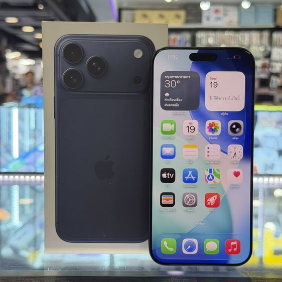 อื่นๆ 512 GB iPhone17 Pro Max 512GB สีฟ้า เครื่องศูนย์ สภาพสวยมาก สุขภาพแบต97% ประกันศูนย์ยาวๆถึง03/11/69 🔥🔥
