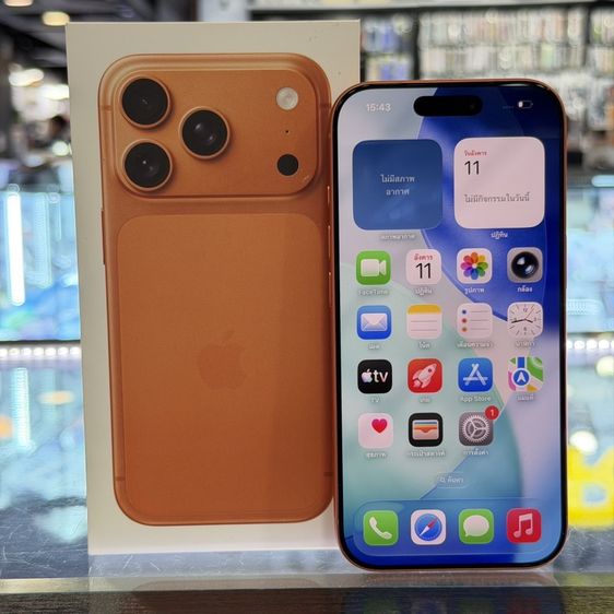 อื่นๆ 256 GB iPhone17 Pro 256GB สีส้ม เครื่องศูนย์ สภาพสวยมากๆ สุขภาพแบต100% ประกันศูนย์ยาวๆถึง14/01/70 🥰🥰