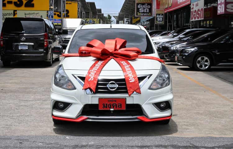 Nissan Almera 2016 1.2 VL Sportech Sedan เบนซิน ไม่ติดแก๊ส เกียร์อัตโนมัติ ขาว รูปที่ 2