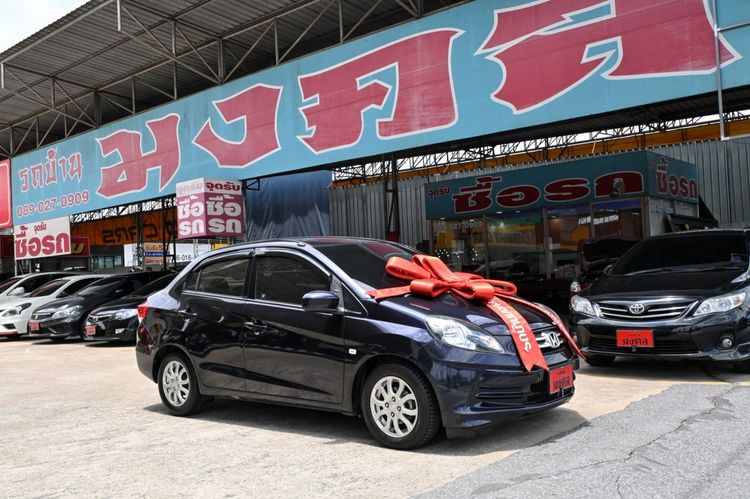 Honda Brio 2013 1.2 Amaze V Sedan เบนซิน ไม่ติดแก๊ส เกียร์อัตโนมัติ ม่วง รูปที่ 4