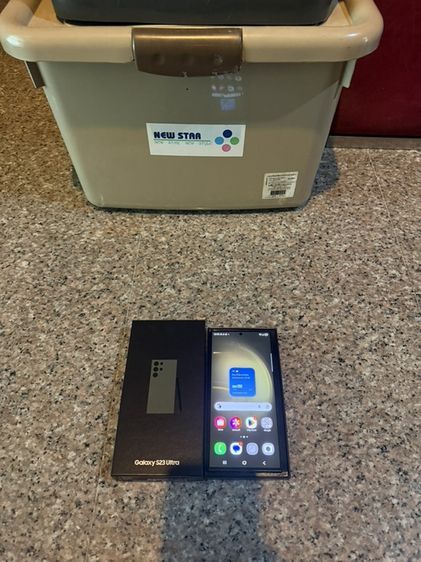 ขายSamsungS23UltraสีหายากGreenและBlack256กิ๊กยกกล่องจอแท้เดิมๆไม่มีจุดไม่มีเส้นหายากใช้งานดีมากกกกก