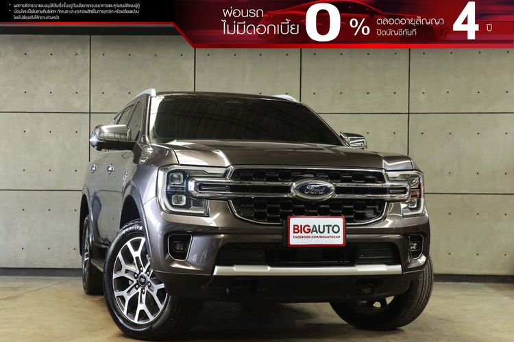 รถ Ford Everest 2.0 Bi-Turbo Titanium+ 4WD สี น้ำตาล