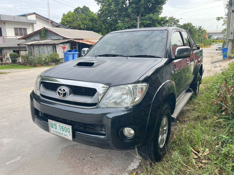 Toyota Hilux Vigo 2011 2.5 G Prerunner VN Turbo Pickup ดีเซล ไม่ติดแก๊ส เกียร์ธรรมดา ดำ รูปที่ 2