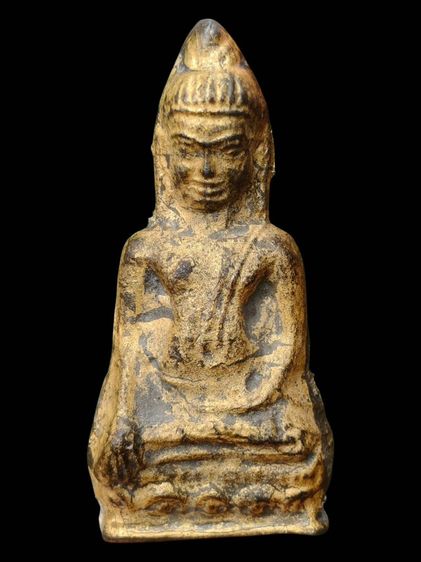 พระหูยาน  ปิดทองเก่าเดิมจากกรุ  กรุวัดพระศรีรัตนมหาธาตุ ลพบุรี เนื้อชินเงินโบราณแท้