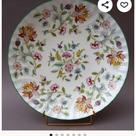 [ลดราคา]จานดินเนอร์ Minton "Haddon Hall" Made in England (ขนาด 11 นิ้ว) รูปที่ 6