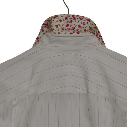 เสื้อเชิ้ตแขนสั้นสีขาวลายทาง Paul Smith รูปที่ 9