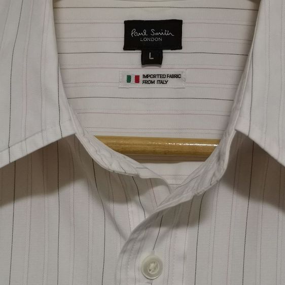 เสื้อเชิ้ตแขนสั้นสีขาวลายทาง Paul Smith รูปที่ 2