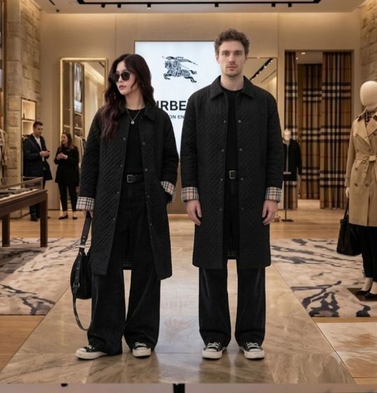 อื่นๆ เสื้อโค้ท อื่นๆ ดำ แขนยาว Burberry