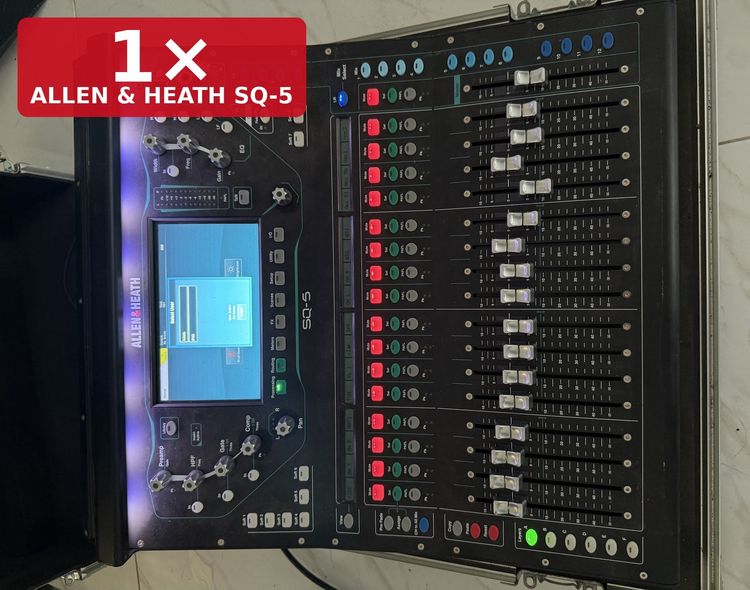 มิกเซอร์ Allen and Heath SQ-5 พร้อมการ์ด Dante 64x64 และสเตจบ็อกซ์ GX4816