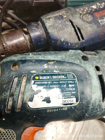 สว่านกระแทก Black & Decker KR510RE (1 เครื่อง): กำลังไฟ 500W หัว 10 มม. เครื่องเล็ก น้ำหนักเบา คล่องตัว รูปที่ 2