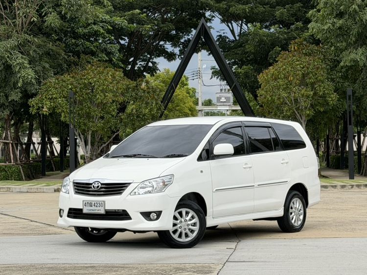 Toyota Innova 2015 2.0 G Utility-car เบนซิน ไม่ติดแก๊ส เกียร์อัตโนมัติ ขาว