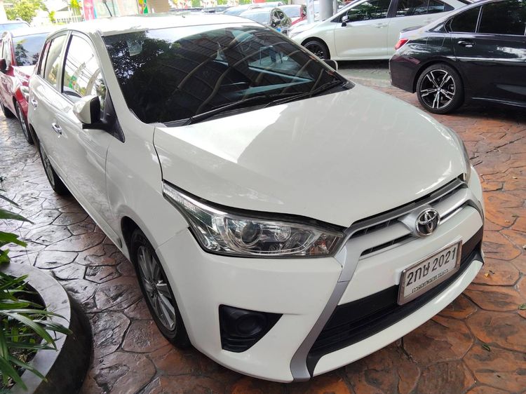 Toyota Yaris 2013 1.2 G Sedan เบนซิน ไม่ติดแก๊ส เกียร์อัตโนมัติ ขาว