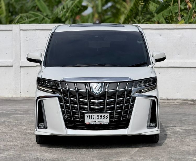 Toyota Alphard 2018 2.5 Hybrid SR C-Package E-Four 4WD Utility-car ไฮบริด ไม่ติดแก๊ส เกียร์อัตโนมัติ ขาว รูปที่ 2