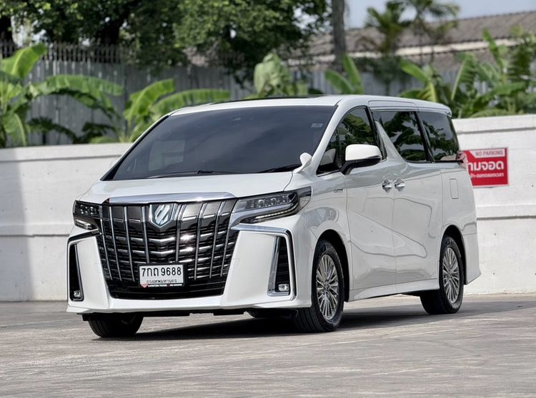 Toyota Alphard 2018 2.5 Hybrid SR C-Package E-Four 4WD Utility-car ไฮบริด ไม่ติดแก๊ส เกียร์อัตโนมัติ ขาว รูปที่ 3