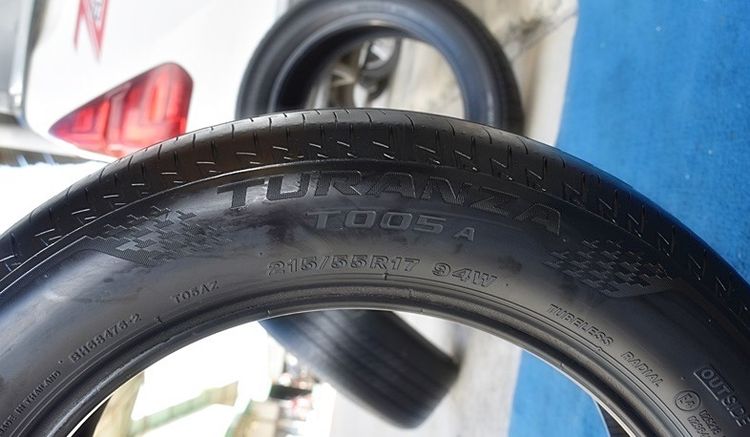 ยางมือ2  Bridgestone ขนาด 215-55r17  รุ่นturanza มี 2เส้น ปี 22 รูปที่ 13