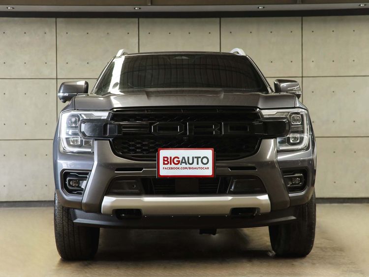 Ford Ranger 2024 2.0 Bi-Turbo 4WD Wildtrak Pickup ดีเซล ไม่ติดแก๊ส เกียร์อัตโนมัติ เทา รูปที่ 4